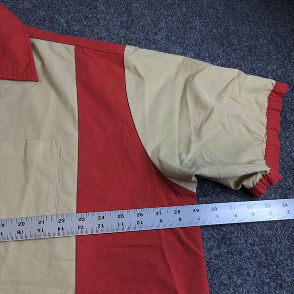 Cruisin USA Shirt Mens 2XL XXL Bowling Short Sleeve Flamingo Dice Button Camp - Picture 8 of 12